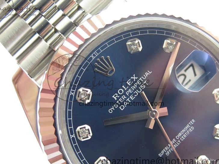 0406 Cozy New DateJust 41 126334 ARF 1:1 Best Edition 904L Steel Blue Diamonds Dial on Jubilee Bracelet A 2548